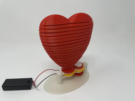 Un Corazón de San Valentín Animado Impreso en 3D para Mi San Valentín!