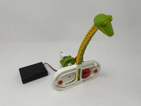  A 3d printed snake automaton.  3d model for 3d printers