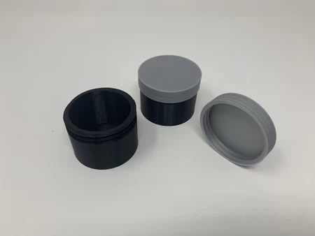  How i designed a simple threaded container with autodesk fusion 360.  3d model for 3d printers
