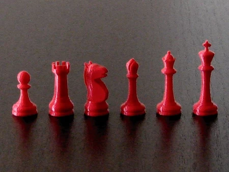  Chess pieces with board  3d model for 3d printers
