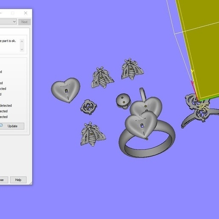 Gucci Anillo del Pendiente del Collar de la Abeja de la Joyería de la impresión 3D de la modelo