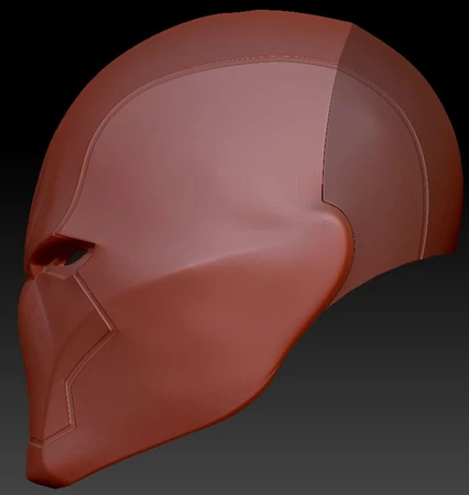  Red hood helmet  3d model for 3d printers