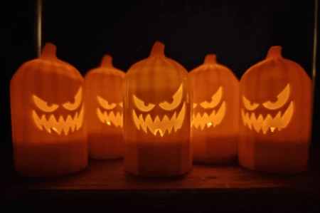 Pumpkin halloween tealight  3d model for 3d printers