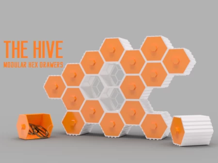 The HIVE-Cajones Hexagonales Modulares