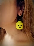  Lego head earrings  3d model for 3d printers