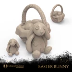  Easter bunny & eggs  3d model for 3d printers