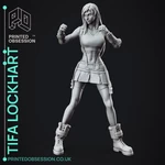 Modelo 3d de Tifa lockhart - final fantasy 7-fan art para impresoras 3d