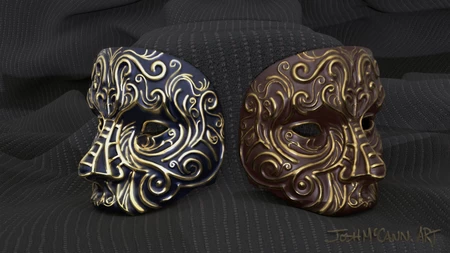 Máscara facial de Halloween de bola de mascarada de ópera de desplazamiento de filigrana decorativa de lujo