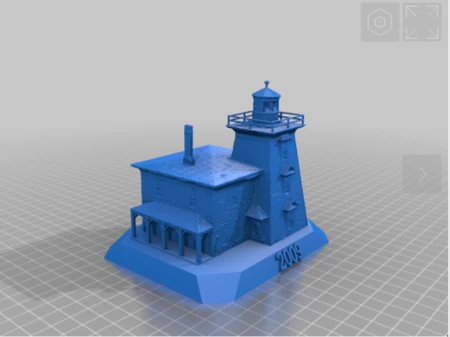  2009 lighthouse  3d model for 3d printers