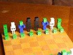  Minecraft chess set  3d model for 3d printers