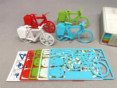 Modelo 3d de Tarjeta de visita de bicicleta de turismo para impresoras 3d