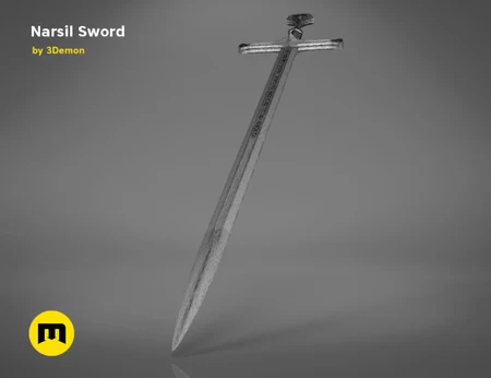  Narsil sword  3d model for 3d printers