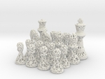 Modelo 3d de Juego de ajedrez de la estructura metálica para impresoras 3d